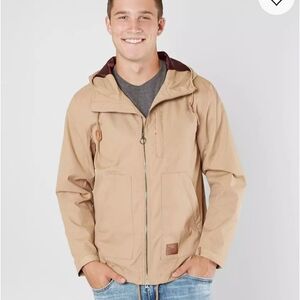 Men's Tan Hooded Jacket